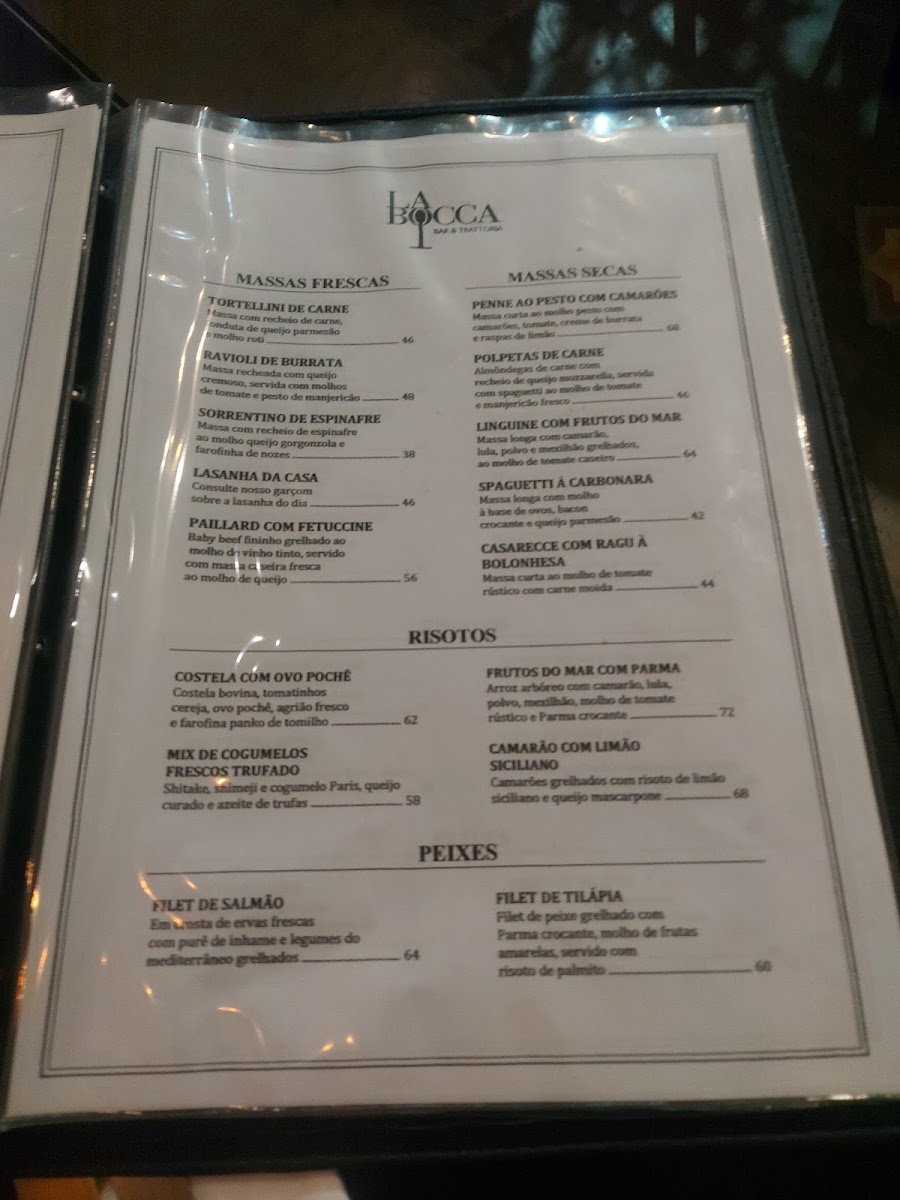 Menu La Bocca Bar & Trattoria-8